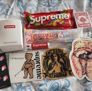 Supreme collectibles bundle set with stickers